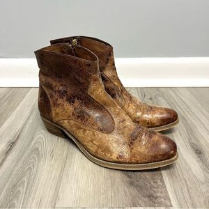 Diba True Boots Women’s 8 Brown Distressed Leather Ankle